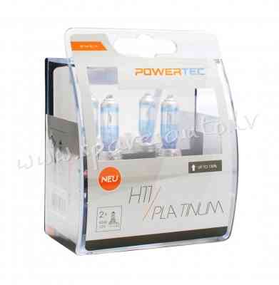 PTZPT11-DUO - H11 POWERTEC Platinum +130% H11 12V DUO - Spuldzite Powertec Komplekts - UNSORTED HALO Rīga