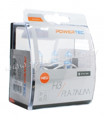 PTZPT3-DUO - H3 POWERTEC Platinum +130% H3 12V DUO - Spuldzite Powertec Komplekts - UNSORTED HALOGĒN Rīga - foto 1