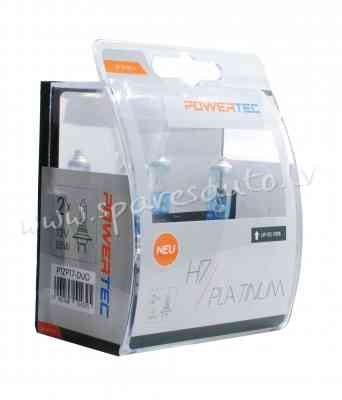 PTZPT7-DUO - H7 POWERTEC DUO BOX H7 POWERTEC PLATINUM +130% - Spuldzite Powertec Komplekts - UNSORTE Rīga