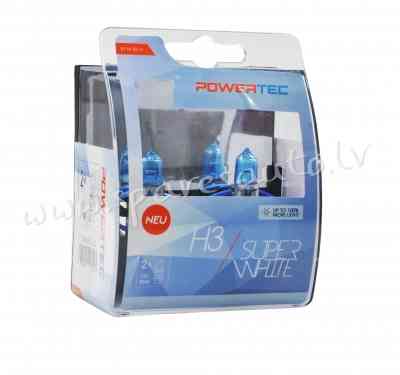 PTZSW3-DUO - H3 POWERTEC SuperWhite H3 12V DUO - Spuldzite Powertec Komplekts - UNSORTED HALOGĒNA SP Rīga