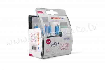 PTZUWHB4-DUO - HB4 POWERTEC UltraWhite HB4 bulb 12V DUO - Spuldzite Powertec Komplekts - UNSORTED HA Рига