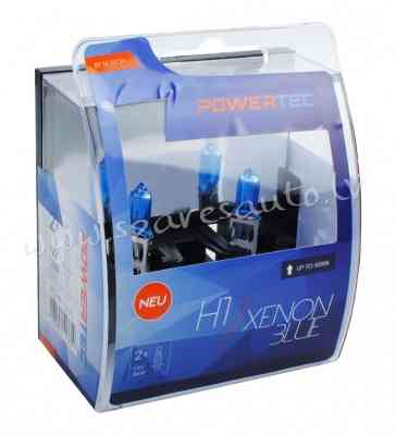 PTZXB1-DUO - H1 POWERTEC Xenon Blue H1 12V DUO - Spuldzite Powertec Komplekts - UNSORTED HALOGĒNA SP Рига