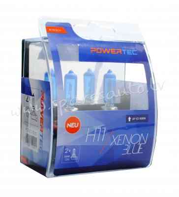 PTZXB11-DUO - H11 POWERTEC Xenon Blue H11 bulb 12V DUO - Spuldzite Powertec Komplekts - UNSORTED HAL Рига
