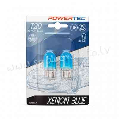 PTZXB46-02B - W21/5W Powertec Xenon Blue W21/5W T20 7443 12V 21/5W W3x16q - Spuldzite - UNSORTED HAL Рига