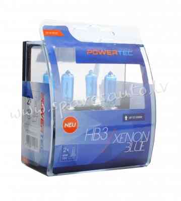 PTZXBHB3-DUO - HB3 POWERTEC Xenon Blue HB3 12V DUO - Spuldzite Powertec Komplekts - UNSORTED HALOGĒN Рига