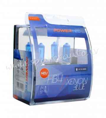 PTZXBHB4-DUO - HB4 POWERTEC Xenon Blue HB4 bulb 12V DUO - Spuldzite Powertec Komplekts - UNSORTED HA Рига