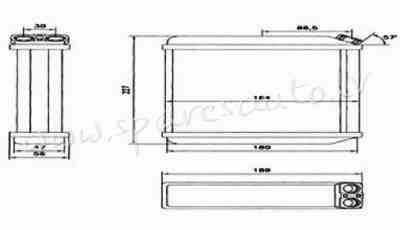 RP72636 - OEM: 1843106' 1.4L, 1.6L, 1.7D, 2.0L, 2.0L 16V, 2.0T, 2.5L 24V, AirC, EDA Cooling - Salona Rīga
