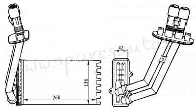RP73362 - OEM: 7701039481' EDA Cooling - Salona Sildītāja Radiators - RENAULT LAGUNA (1994-1998) Rīga