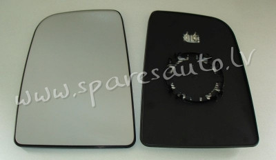 SBZM1002HCL -  EDA PARTS, heated, chromed glass, CONVEX, oval fastenining L - Spoguļa Stikls Ar Pama Rīga - foto 1