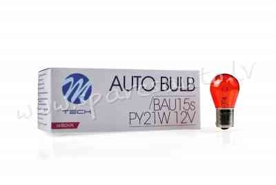 Z36 - PY21W M-TECH bulb BAU15s 12V/21W AMBER asimetrik - Spuldzite - UNSORTED HALOGĒNA SPULDZES Rīga