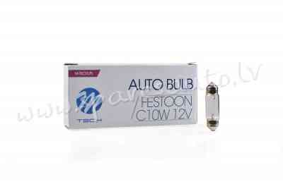 Z43 - C10W 36MM, M-TECH bulb C10w Tx36 SV8.5 12V/10W - Spuldzite - UNSORTED HALOGĒNA SPULDZES Rīga