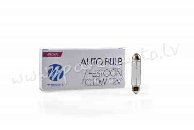 Z44 - C10W 41MM, M-TECH bulb C10w T11x41 Sv8.5 12V/10W - Spuldzite - UNSORTED HALOGĒNA SPULDZES Rīga