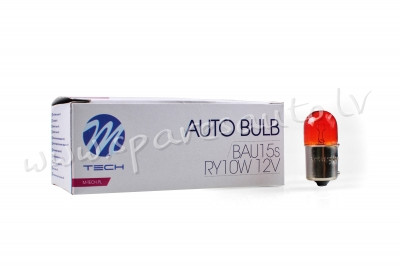 Z95 - RY10W M-TECH bulb RY10W BAU15S 10W 12V AMBER - Spuldzite - UNSORTED HALOGĒNA SPULDZES Рига - изображение 1