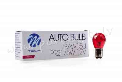 Z97 - PR21/5W M-TECH Halogen bulb PR21/5W BAW15d 12V/21/5W RED - Spuldzite - UNSORTED HALOGĒNA SPULD Rīga