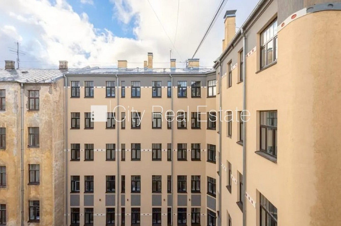Projekts - Matīsa 38, fasādes māja, renovēta māja, labiekārtots apzaļumots pagalms, ieeja no Rīga - foto 18