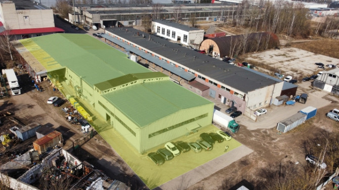 Iznomā Noliktavu un biroju komplekss Imantā. Pieejams no 10.2026.  Ēka kopējā platība 3195 Rīga - foto 2