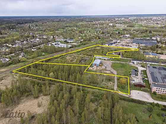 Piedāvājumā apbūves gabals Jelgavas rūpnieciskajā zonā, kas ir piemērota vieta ražošanas, loģistikas Елгава и район