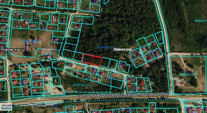 Tiek pārdoti 2 zemesgabali meža ielokā.   Nr 195, 678 m2 - 9300 EUR Nr 196, 721 m2 - 9800 EUR Olaine - foto 9