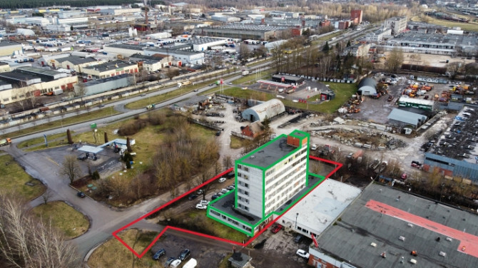 Продается 7-этажное офисное здание общей площадью 3273 м2. Земельный участок 3485 м2. Рига - изображение 1
