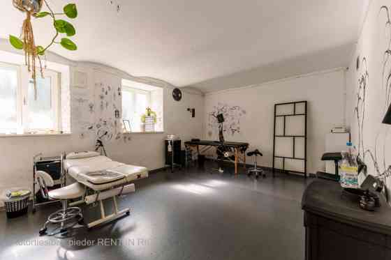 Bright premises near Miera Street, with a beautiful garden in the courtyard.  There are two separate Rīga