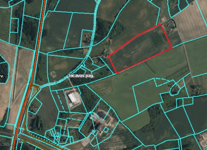 Pārdod 8.35 ha zemi rūpnieciskās apbūves teritorijā (R2).  Īpašums atrodas Bauskas raj.- Iecavas nov Бауска и район - изображение 1
