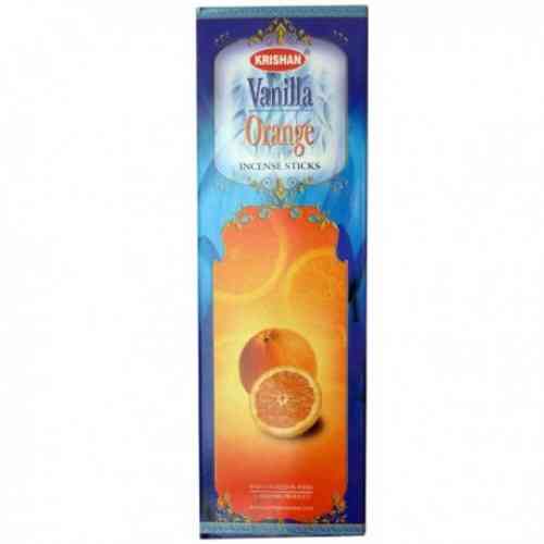 Vanilla Orange aromatiskie smaržkociņi KRISHAN India, 8 gab. 