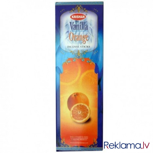 Vanilla Orange aromatiskie smaržkociņi KRISHAN India, 8 gab.  - foto 1