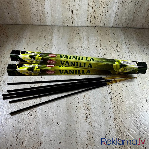Vanilla aromatiskie smaržkociņi KRISHAN India, 8 gab.  - foto 1