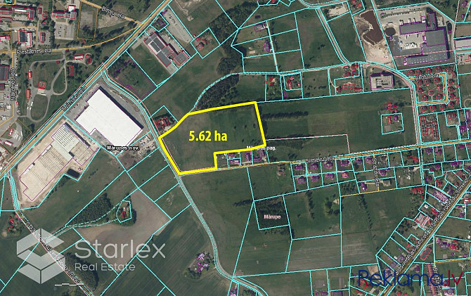 Продается земельный участок площадью 5,62 га в Марупе, в 1,5 км от аэропорта Малпилская вол. - изображение 4