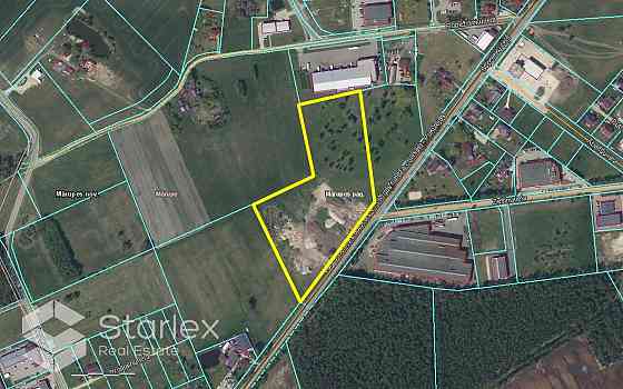 Продается земельный участок площадью 3,25 га на улице Стипниеку, Марупе, в Малпилская вол.