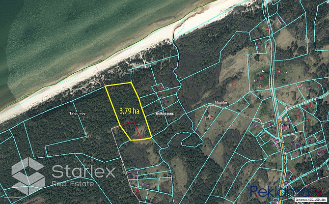 Pārdod zemes īpašumu ar kopējo platību 3,79 ha Mazirbē, pirmajā līnijā no jūras. Lielisks Talsi un Talsu novads - foto 6