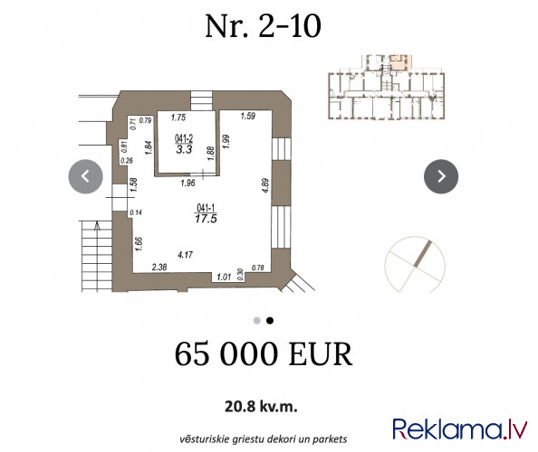 Studio dzīvoklis renovētā projektā Klusajā Centrā.  Ekskluzīva iespēja rezervēt dzīvoki Rīga - foto 7