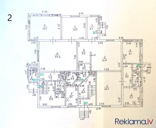 Dzīvoklis klusā un mierīgā privātmāju rajonā.  Dzīvoklis atrodas mājas 2. un 3. stāvā. Rīga - foto 4