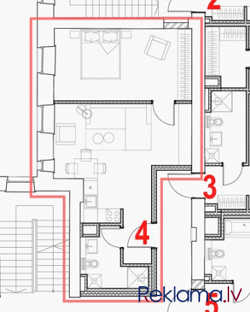 Предлагаем приобрести 2-х комнатную квартиру в реновируемом историческом доме, Рига - изображение 4