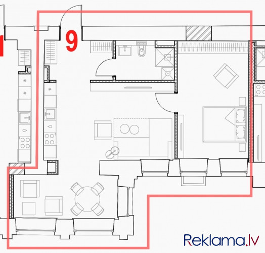 Предлагаем приобрести 3-х комнатную квартиру в реновируемом историческом доме, Рига - изображение 4