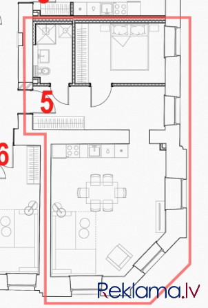 Предлагаем приобрести 2-х комнатную квартиру в реновируемом историческом доме, Рига - изображение 11