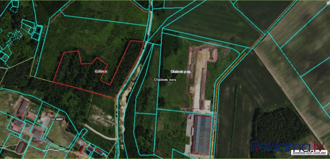 Ražošanas zeme ar asfaltētu piebraucamo ceļu.  Rūpnieciskās apbūve teritorija (R1). Olaine - foto 17