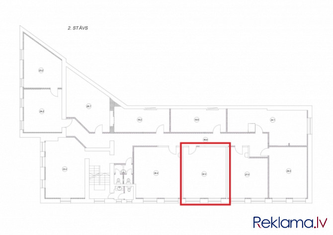 Piedāvājumā biroja telpas Brasā, Starta iela 1.  + Kopējā platība 32.4 m2;  + 2. stāvs; + Ap ēku bez Рига - изображение 4