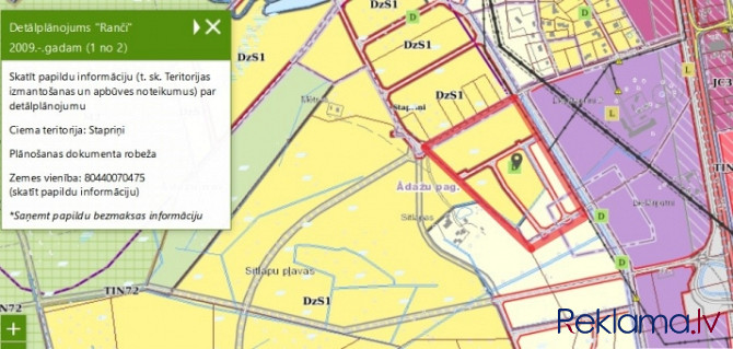 Продается земельный участок в Адажи возле ВИА Балтика, Таллиннское шоссе (А1), 9,58 Адажский округ - изображение 5