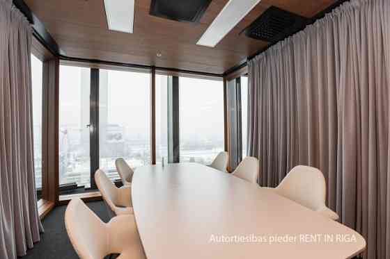 Furnished office on the 13th floor of Zunda Towers. Available from "today".  Sophisticated work envi Рига