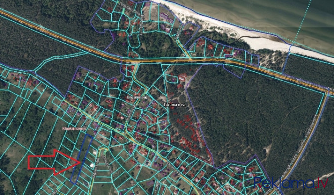 Zemes gabals Klapkalnciemā.  Līdz jūrai 1,1 km (14 min. ar kājām); LĪdz Rīgai (TC Spice) 53 km (48 m Тукумс и Тукумский край - изображение 12