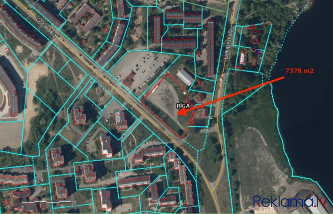 Zemes gabals - Dzīvojamās apbūves teritorija (Dz). Iežogota teritorija 7378m2 ar savu Rīga - foto 8