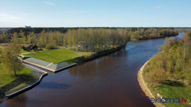 Apbūves gabals ainaviskā vietā blakus Gaujas upei ar savu individuālu kanālu, kurš ietek Ādažu novads - foto 12