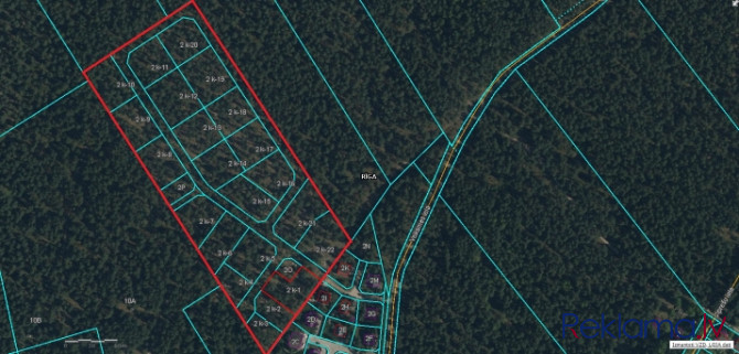 5.5 ha liels zemesgabals Mangaļsalā.  Zemesgabals sadalīts 24 mazākos zemesgabalos (1200 - 2600 Rīga - foto 3