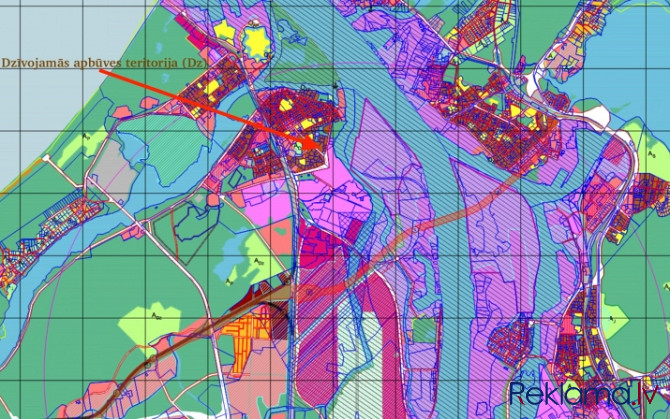 Zemes gabals - Dzīvojamās apbūves teritorija (Dz). Iežogota teritorija 7378m2 ar savu iebrauktuvi un Рига - изображение 20