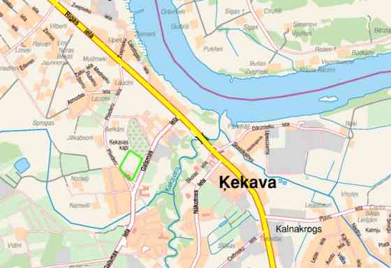 Pārdod daļu nekustamā īpašuma, zemes vienību 1.70 ha platībā Ķekavas centrā. Zemes vienību šķērso el Кекавская вол.