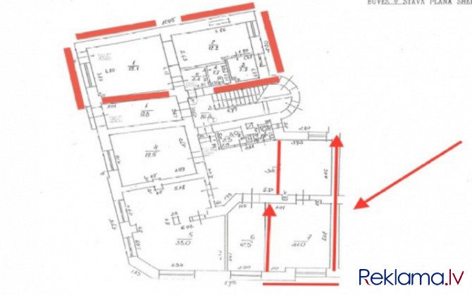 Renovētas pirmskara ēkas 1. stāvs.  Birznieka Upīša un Visvalža ielu krustojums. Rīga - foto 14