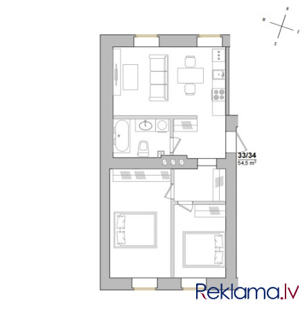 Ekonomisks un ilgtspējīgs 3-istabu dzīvoklis renovētā ēkā- Krāsotāju 13 projektā.  Projekts atrodas  Рига - изображение 5