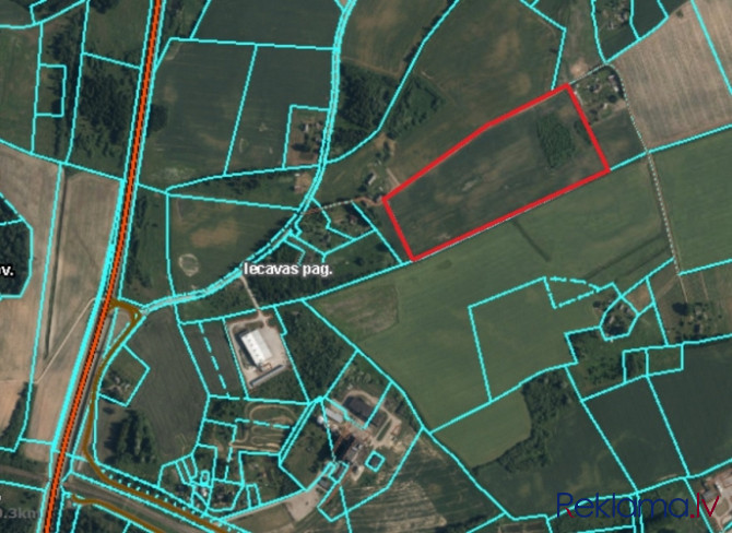 Pārdod 8.35 ha zemi rūpnieciskās apbūves teritorijā (R2).  Īpašums atrodas Bauskas raj.- Bauska un Bauskas novads - foto 1