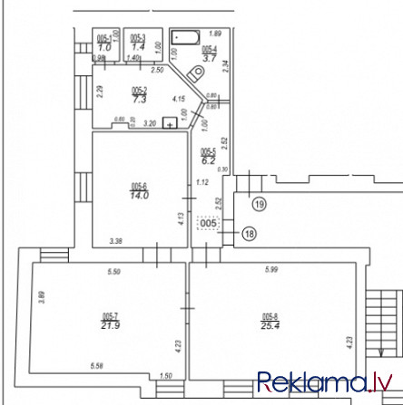 Piedāvājumā dzīvokļi Rīgas centrā. Īpašumam divas ēkas fasādes un pagalma.  Trīsistabu dzīvoklis ar  Рига - изображение 10